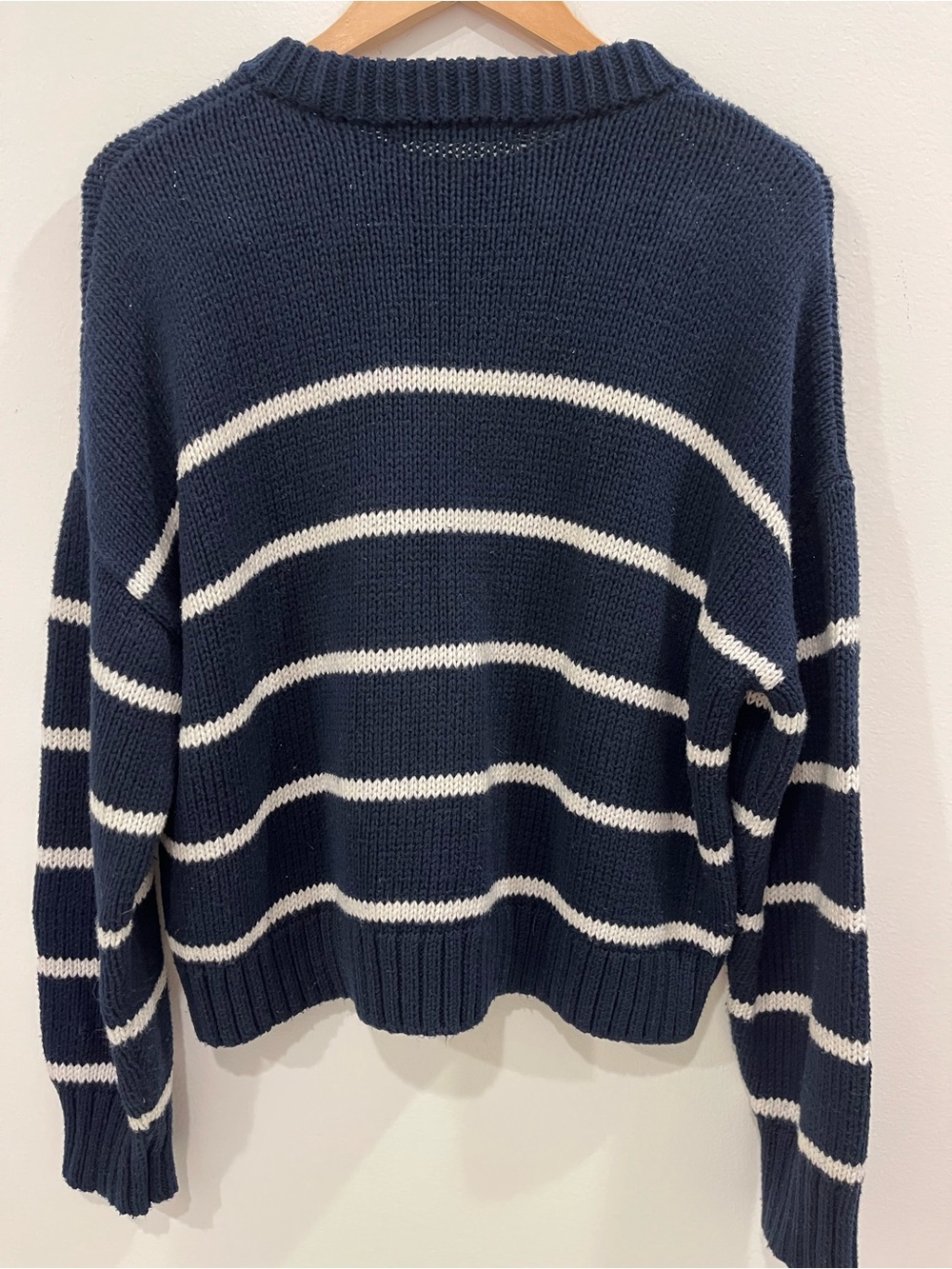 Jenni Kayne Chloe Navy and Cream Striped Sweater - Picture 8 of 8